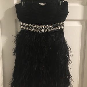 Black Feather Dress